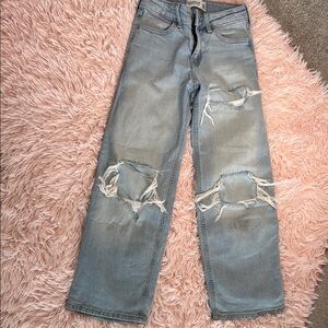 Abercrombie Kids Light Blue Distressed Jeans